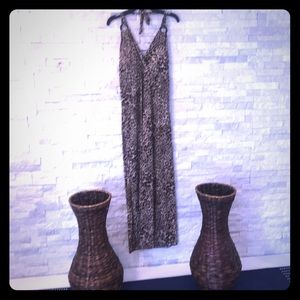 Maxi cheetah print light comfortable sexy dress!
